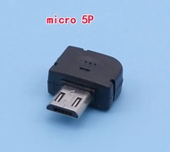 Micro Usb 5p Male V8 Diy Welding Elbow 90 Degree Plug Connector With Case
