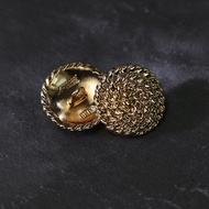 10 Pieces/lot Metal Sewing Buttons Vintage Gold Spiral Chain Design Jacket Buttons Sewing Accessorie