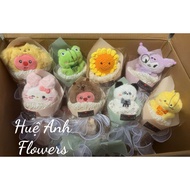 BEAUTIFUL BEAR FACE DRESS IU IU HUE ANH FLOWERS. WITH POCKETS IN CLASSIFICATION