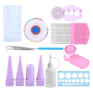 11 in 1 Paper Quilling Border Paper Quilling Tools Kit Paper Crafts Crimper Comb Ruler Pins Border B