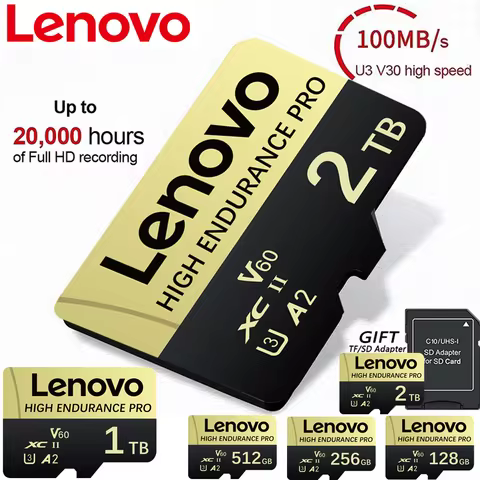 Lenovo 2TB 1TB 128GB 256GB 512GB Micro TF SD SD Card Memory Card High Endurance Top Rated For Police