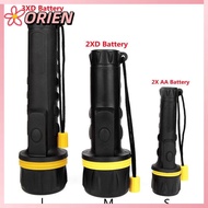 ORIEN LED Torches Super Bright 3LED/7LED/1W Rubber Spotlight