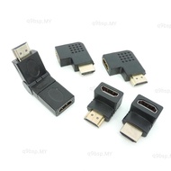 5 Types Male To Female Extender Converter Hdmi-Compatible Connector 90 270 Degree Adapter Video Cable Right Angle For HDTV TV 4K  MY9B