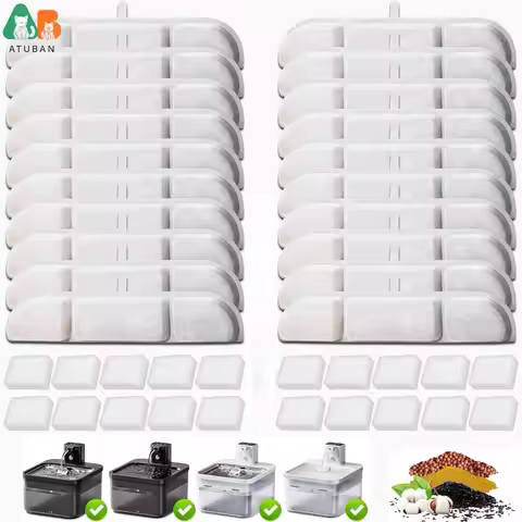 Replacement Filters Compatible with Fursink Pet Water Fountain,Filter Replacement for Downy Paws 84o