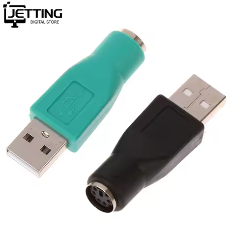 1pc USB Male To PS2 PS/2 Female Adapter For Computers PC Laptop Mouse Keyboard USB Male To PS2 Adapt