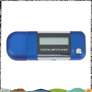 Mp3 Player 4GB U Disk Music Player Supports Replaceable AAA Battery, Recording (Blue) greenbranches