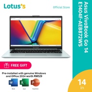 Asus VivoBook Go 14 E1404F-AEB872WS FHD Laptop Green (R3-7320U,8GB,512GB,W11,H&S+M365)