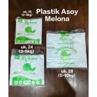 Melona brand white asoy plastic