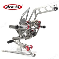 1 Set Arashi  For YAMAHA MT10 MT10 2023-2025 CNC Adjustable Footrest Rear Sets Rearset Footrest Foot