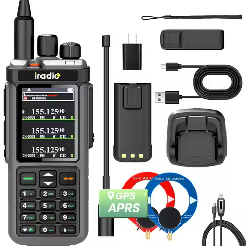 iradio UV-98Plus 10W Ham Radio | APRS/GPS+Cross-Band Repeater | 18-1000MHz Wideband | DTMF Remote & 
