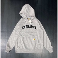Sweater Hoodie Carhartt Bordir TMisty Grey