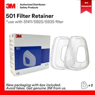 3M 501 Filter Retainer For 3M 5925/ 3M 5935 With 3M Dual Cartridge Facepiece Reusable Respirators [1