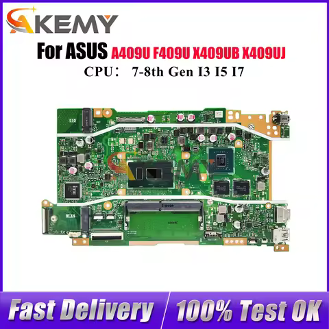 X409UB Laptop Motherboard For ASUS VivoBook A509U F409U F509U A409U X409UB X409U X409UJ Notebook Mai