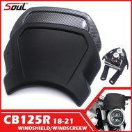 Motorcycle Cafe Windscreen Windshield Deflector Visor For HONDA CB125R 2018 2019 2020 2021 2022 2023