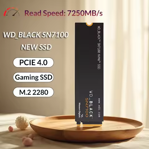 Western Digital SSD SN7100 1TB 2TB 4TB M.2 2280 NVMe Read Up to 7250MBs PCIe Gen 4.0x4 Solid State D