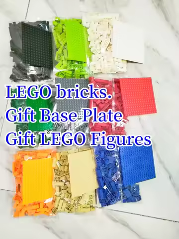 Bulk Compatible with LEGO bricks Gift Block Base Plates Marvel Figures 260g 17 Colors Kids DIY Toys 