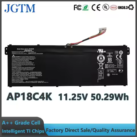 AP18C4K AP18C8K Laptop Battery Replacement for Acer Aspire 5 A515-43 A515-43-R057 A515-43-R19L A515-