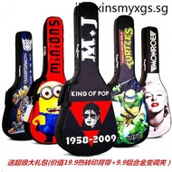 Guitar Bag Thickened Guitar Bag 10MM Quilted Guitar Bag Painted Guitar Bag 137/133cm Acoustic Guitar