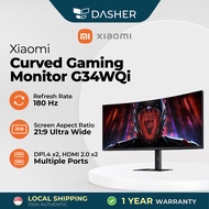 Xiaomi G34WQI 34 Inch Curved Desktop Gaming Monitor 180 Hz Refresh 21:9 Aspect DP1.4 / HDMI 2.0 Port