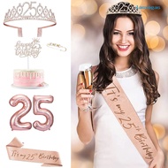 Lasvegas 5Pcs/Set 10th 15th 25th 30th 40th 50th 60th Birthday Decoration Sweet Rhinestones Balloon w