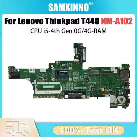 For LENOVO T440 Laptop Motherboard NM-A102 i3 i5 4th Gen 04X4011 00HW191 00HW203 Notebook Mainboard 