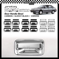 Proton Saga Iswara Door Handle Bowl Cover Trim Carbon Chrome Black Garnish Accessories Bodykit