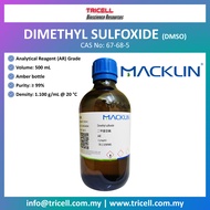 DIMETHYL SULFOXIDE (DMSO), HIGH PURITY, ANALYTICAL REAGENT GRADE, 500ML/2.5L