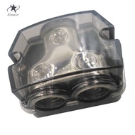 Fenteer 2-Way Power /Ground Wire Distribution, 0-Gauge*1 Inputs 0-Gauge*2 Outputs