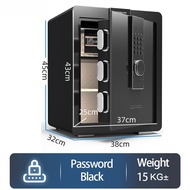 Fingerprint +Password +Key Safe Box Anti-Theft Security Secret Cabinet Cash Box Home Office Storage 