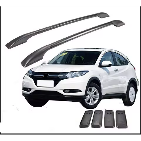 For Honda VEZEL HRV HR-V XRV 2014-2021 Aluminum Alloy Luggage Rack Back Holder Side Bars Rail Roof T