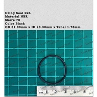 Oring Sil seal USA Standard 024 NBR70 OD 31.86mm x ID 28.30mm x CS 1.78mm