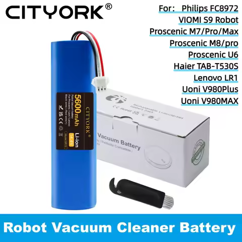 14.4V Li-ion Robot Vacuum Cleaner Battery For Proscenic M7 MAX, M7 Pro,M8 Pro, U6, Philips FC8972, H