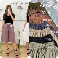 KC - Crinkle Airflow Short Culottes 7/8 Allsize Fit to XL latest Korean style women's shorts 短裤女 短褲女