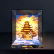 [Model Display Box] Acrylic Display Box Suitable for Gaole Monkey King Series 80065 Erlang Shen Sky 