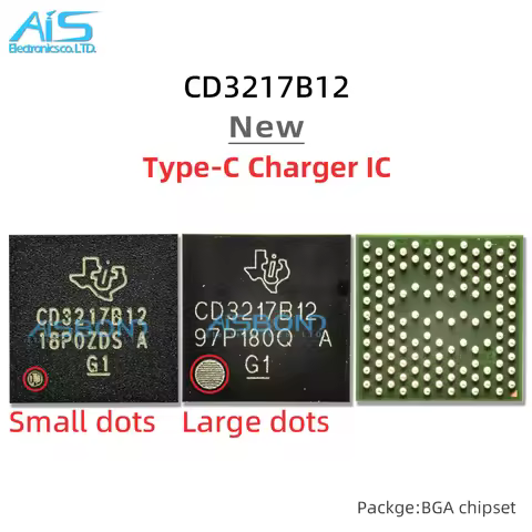 3Pcs/Lot New CD3217B12ACER 343S00235 CD3217B12 CD3217 Type-C Charger Chip For iPad Macbook Pro Mac A
