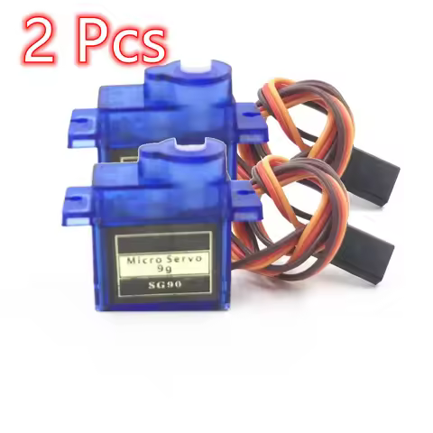 2 Pcs JDRC SG90 9G Micro Mini Servos SG90 Servo for RC 250 450 Helicoper Airplane Car ship Boat Robo