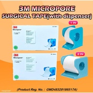 (1 PIECE) 3M 1535-1/1535-2 Micropore Surgical Tape [WITH Dispenser]