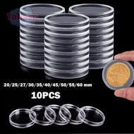 TOHESP Coinning Capsules, Plastic Acrylic Coin Capsule, Coin Collecting Box Coin Home