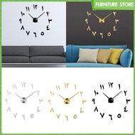 [Wishshopeelxj] 3D DIY Wall Clock, Large Wall Sticker Clock , Acrylic Wall Clock Sticker Mirror Wall Clock Decor for Living Room Study Bedroom