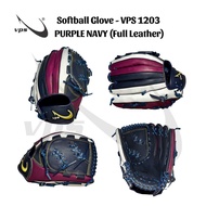 VPS 1203 Softball Glove (Full Leather) - NAVY PURPLE 12- 12.5 inches// Sarung Tangan Softball VPS 12