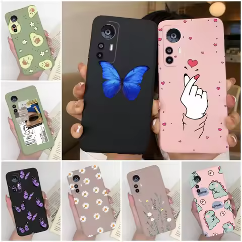 For Xiaomi 12T Case Soft Silicone Cute Heart Cartoon Protective Cover For Xiaomi 12T Pro 5G Phone Ca