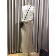 exact Sleeveless Lace Shirt Clean White