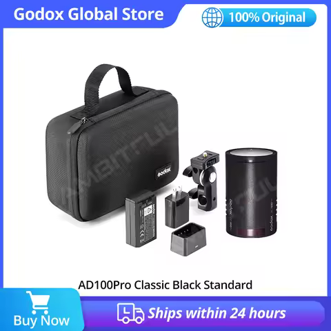 New stock Godox AD100Pro Outdoor Flash 100Ws TTL 2.4G HSS Pocket Flash Strobe Light with Lithium Bat
