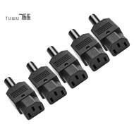 5PCS IEC C13 Power Plug Connector C13 Female Plug Power Adapter Connector 3 Pin Power Socket 250V 10
