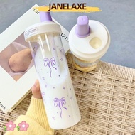 JANELAXE932JN Straw Cup, Large Capacity 500ml Water Bottle, Drinkware Bowknot Plastic Plastic Cups J