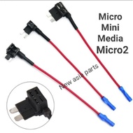 FUH- Micro Mini Media Micro2 Standard car lorry fuse Tap Holder Quick Joint cable Kit