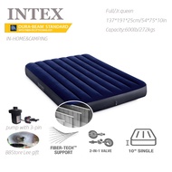 INTEX DURA-BEAM STANDARD AIRBED-FULL(Jr.Queen) with FIBER-TECH CONSTRUCTION*54x75x10in/137x191x25cm*