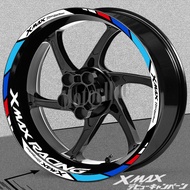 Motorcycle Reflective Wheel Sticker Rim Decal Scooter Stripe Tape Accessories Waterproof For Yamaha XMAX xmax 125 250 300 2023