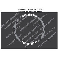 ₪►Decals, Sticker, Motorcycle Decals for Mags / Rim for Yamaha Sniper 135 &amp; 150, Gray