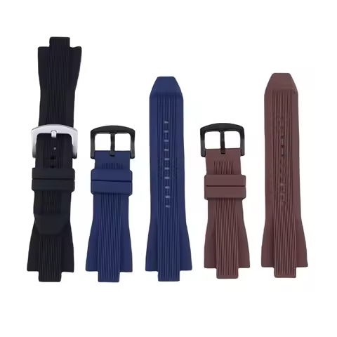 silicone watch band buckle accessories compatible with Michael Kors MK8184 8729 9020 Sport rubber wa